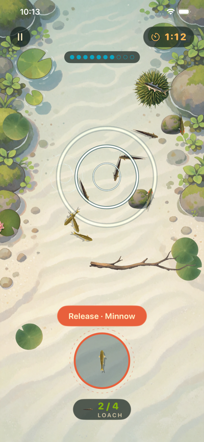 Brookwarden gameplay screen with the Release button